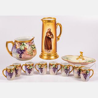 Hand Painted Limoges and Czechoslovakian Porcelain