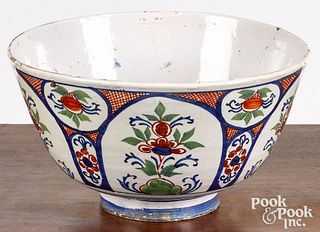 Delft polychrome bowl, 18th c.
