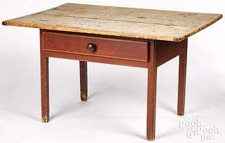 New England pine tavern table, 19th c.