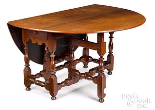 Large Hudson Valley William and Mary gateleg table