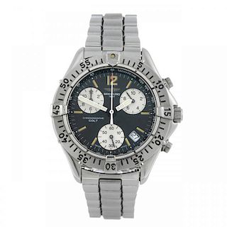 BREITLING - a gentleman's Aeromarine Colt chronograph bracelet watch. Stainless steel case with cali