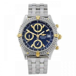 BREITLING - a gentleman's Windrider Chronomat chronograph bracelet watch. Stainless steel case with