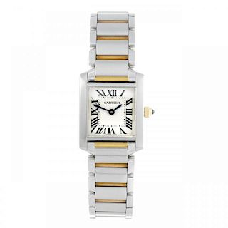 CARTIER - a Tank Francaise bracelet watch. Stainless steel case. Reference 2384, serial 761678CD. Si
