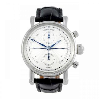CURRENT MODEL: CHRONOSWISS - a gentleman’s Chronograph Retrograde wrist watch. Stainless steel case