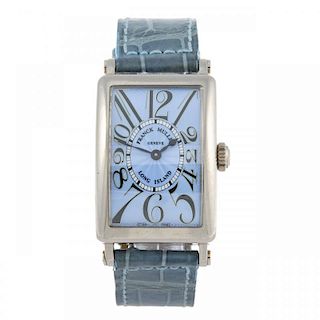 FRANCK MULLER - a lady's Long Island wrist watch. 18ct white gold case. Reference 902QZ, serial 1441