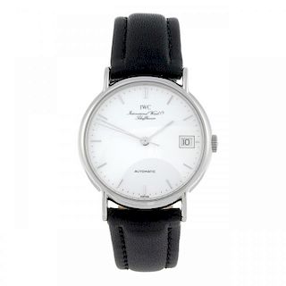IWC - a gentleman's Portofino wrist watch. Stainless steel case. Reference 3513 1, serial 2494949. S