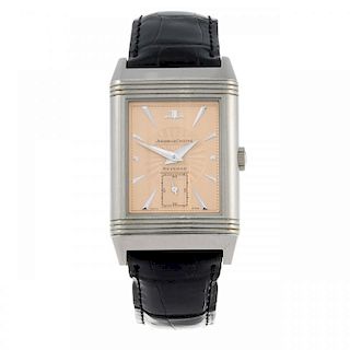JAEGER-LECOULTRE - a lady's Reverso wrist watch. 18ct white gold reversible case with exhibition cas