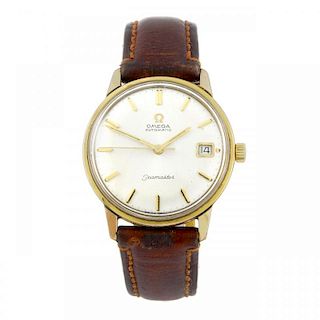 OMEGA - a gentleman's Seamaster wrist watch. Gold plated case with stainless steel case back. Number
