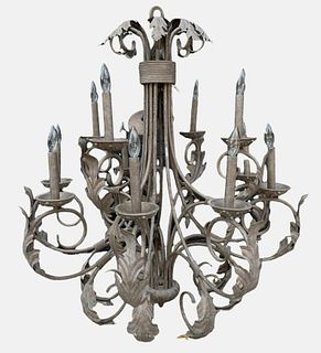 Contemporary French Twelve Light Chandelier