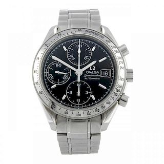 OMEGA - a gentleman's Speedmaster chronograph bracelet watch. Stainless steel case with tachymeter b