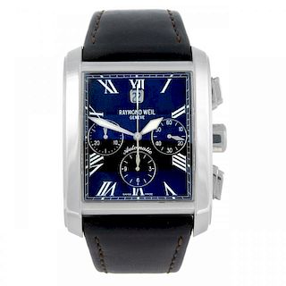 RAYMOND WEIL - a gentleman's Don Giovanni chronograph wrist watch. Stainless steel case with exhibit