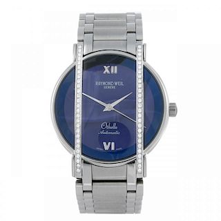 RAYMOND WEIL - an Othello bracelet watch. Factory diamond set stainless steel case. Reference 2850,