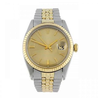ROLEX - a gentleman's Oyster Perpetual Datejust bracelet watch. Circa 1973. Stainless steel case wit