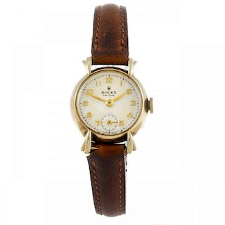 ROLEX - a lady's Precision wrist watch. 9ct yellow gold case, hallmarked Chester 1952. Numbered 1711