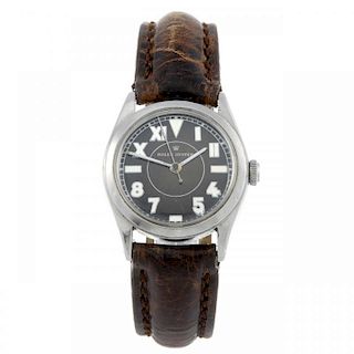 ROLEX - a gentleman's Oyster Speedking wrist watch. Circa 1952. Stainless steel case. Reference 6020