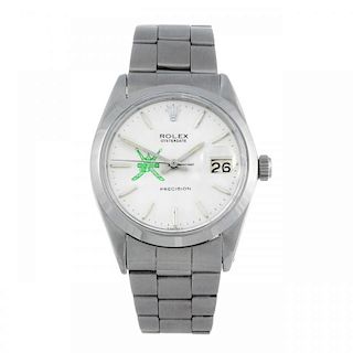 ROLEX - a gentleman's Oysterdate Precision bracelet watch. Circa 1959. Stainless steel case. Referen