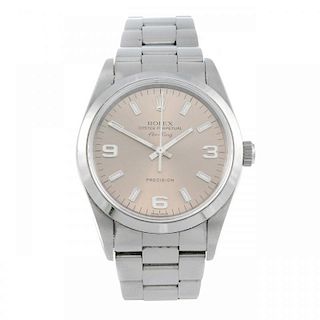 ROLEX - a gentleman's Air-King bracelet watch. Circa 2002. Stainless steel case. Reference 14000M, s