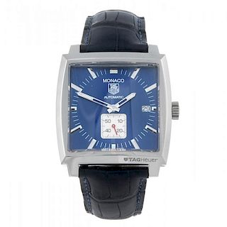 TAG HEUER - a gentleman's Monaco wrist watch. Stainless steel case. Reference WW2111, serial ERV8018