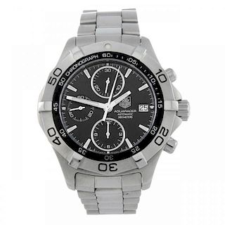 TAG HEUER - a gentleman's Aquaracer chronograph bracelet watch. Stainless steel case with calibrated