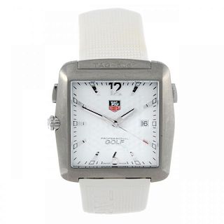 TAG HEUER - a gentleman's Golf Tiger Woods Edition wrist watch. Stainless steel case. Reference WAE1
