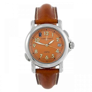 ULYSSE NARDIN - a gentleman's San Marco GMT wrist watch. Stainless steel case. Reference 203-22, ser