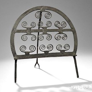 Wrought Iron Standing Broiler