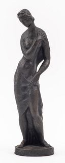 Art Deco Female Figure, Bronze