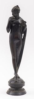 Lawson Peacey Art Deco Bronze Nude Woman, 1926