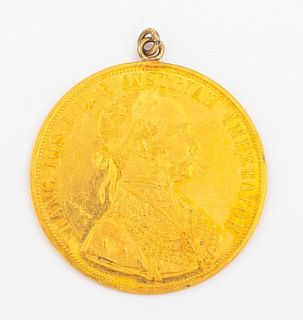 1915 Franz Joseph 1 Austria 4 ducat Gold Coin 23K