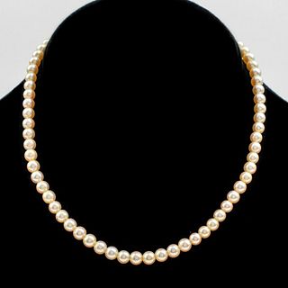 Vintage Mikimoto Akoya Pearl Necklace
