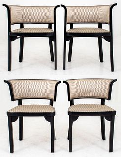 Viennese Secession Style Bergeres by Thonet, Four