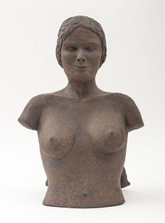 Louis Mendez Ceramic Sculpture of Female Torso