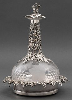 Victorian Magnetic-Plate Mounted Decanter Set