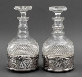 Late Regency Cut-Glass Decanters, 2