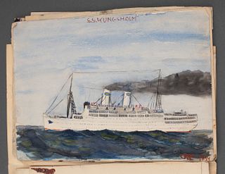 Interwar Period Naval Ephemera Sketches, 1930s