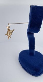 14k Gold Eagle Necklace Pendant Charm