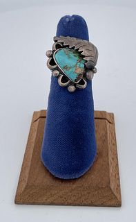 Navajo Sterling Silver Turquoise Ring