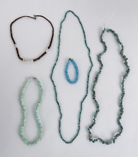 Group of Turquoise Navajo Necklaces