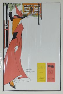 After Aubrey Beardsley, British (1872-1898), and Dudley Hardy, British (1867-1922) - Two coloured ad