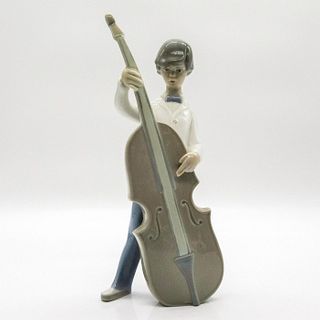 Boy w/Double Bass 1004615 - Lladro Porcelain Figurine