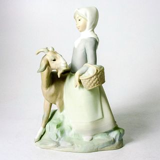 Little Girl with Goat 1014812 - Lladro Porcelain Figurine