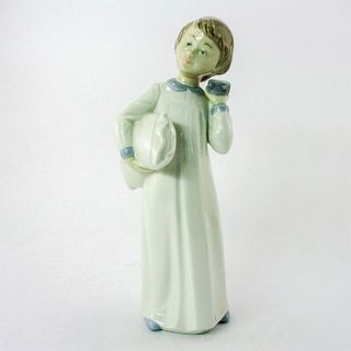 Nao Boy With Clock 2000596 - Lladro Porcelain Figurine