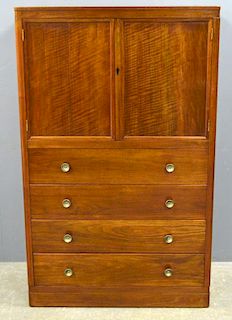 Revbised Estimate W.H Russell for Gordon Russell Ltd, American walnut and ebony cabinet , with two