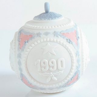 1990 Christmas Ball 1015730 - Lladro Porcelain Ornament