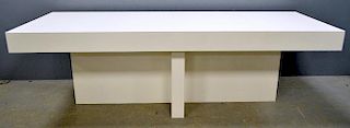 Large rectangular form dining table, 75 x 240 x 80 cm