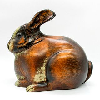 Hand carved Americana Wooden Rabbit