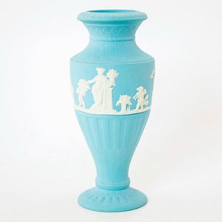 Wedgwood Light Blue Jasperware, Bud Vase