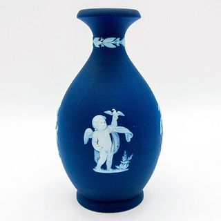 Wedgwood Portland Blue Jasperware, Bud Vase