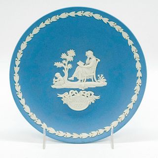 Wedgwood Cream on Pale Blue Jasperware Mother's Day Plate