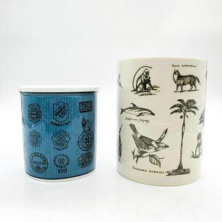 2pc Royal Doulton & Wedgwood Mugs